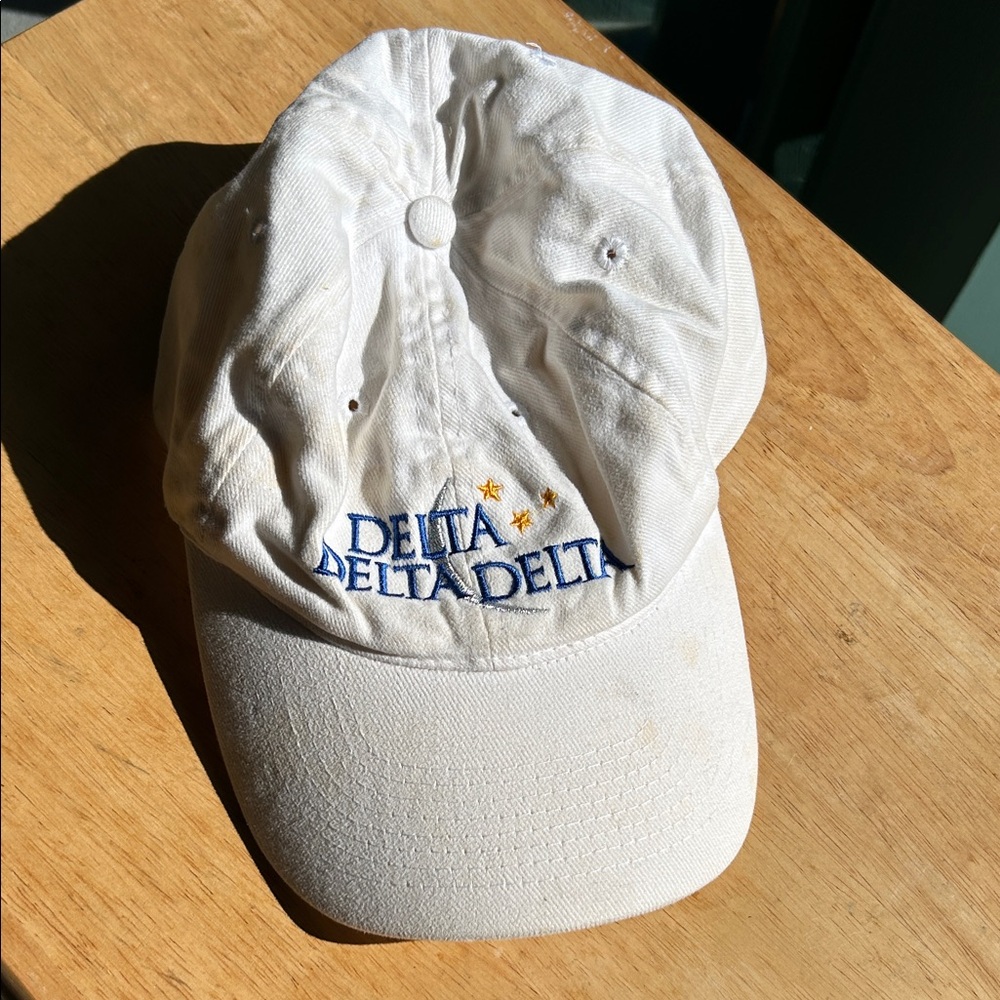 White Delta Delta Delta Cap